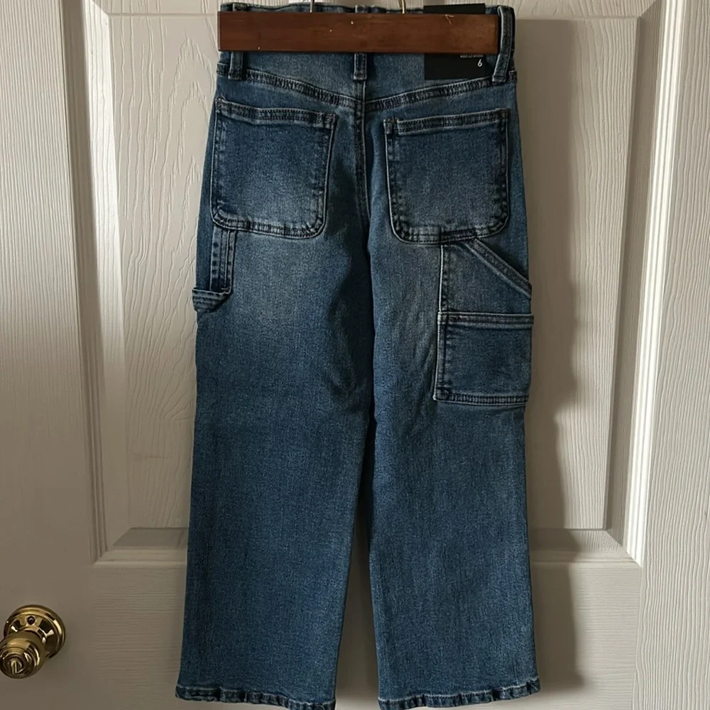 Lazer Skater Boys Kids Carpenter Jeans Size 6 Back to School‎ Fall Denim NWT
